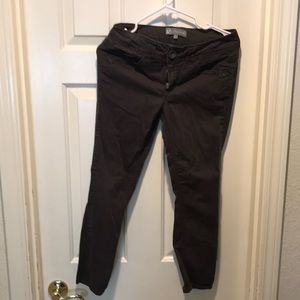 Dark brown stretch jegging